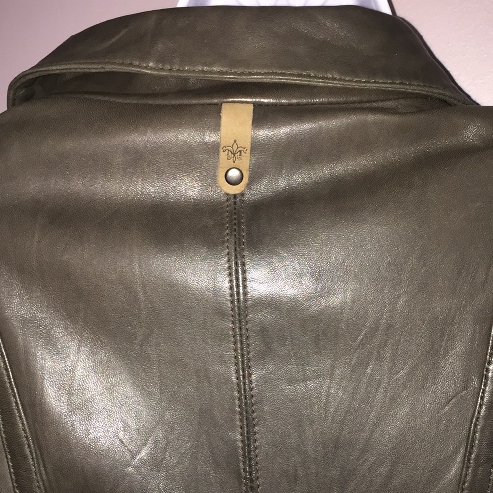 Mackage leather jacket Gunmetal studded shoulders - Picture 4 of 9
